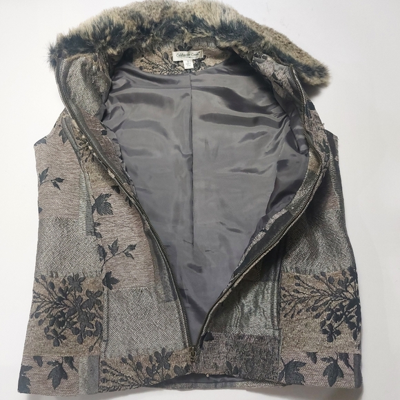 Coldwater Creek Women's Patchwork Vest Size 8 - Picture 3 of 13